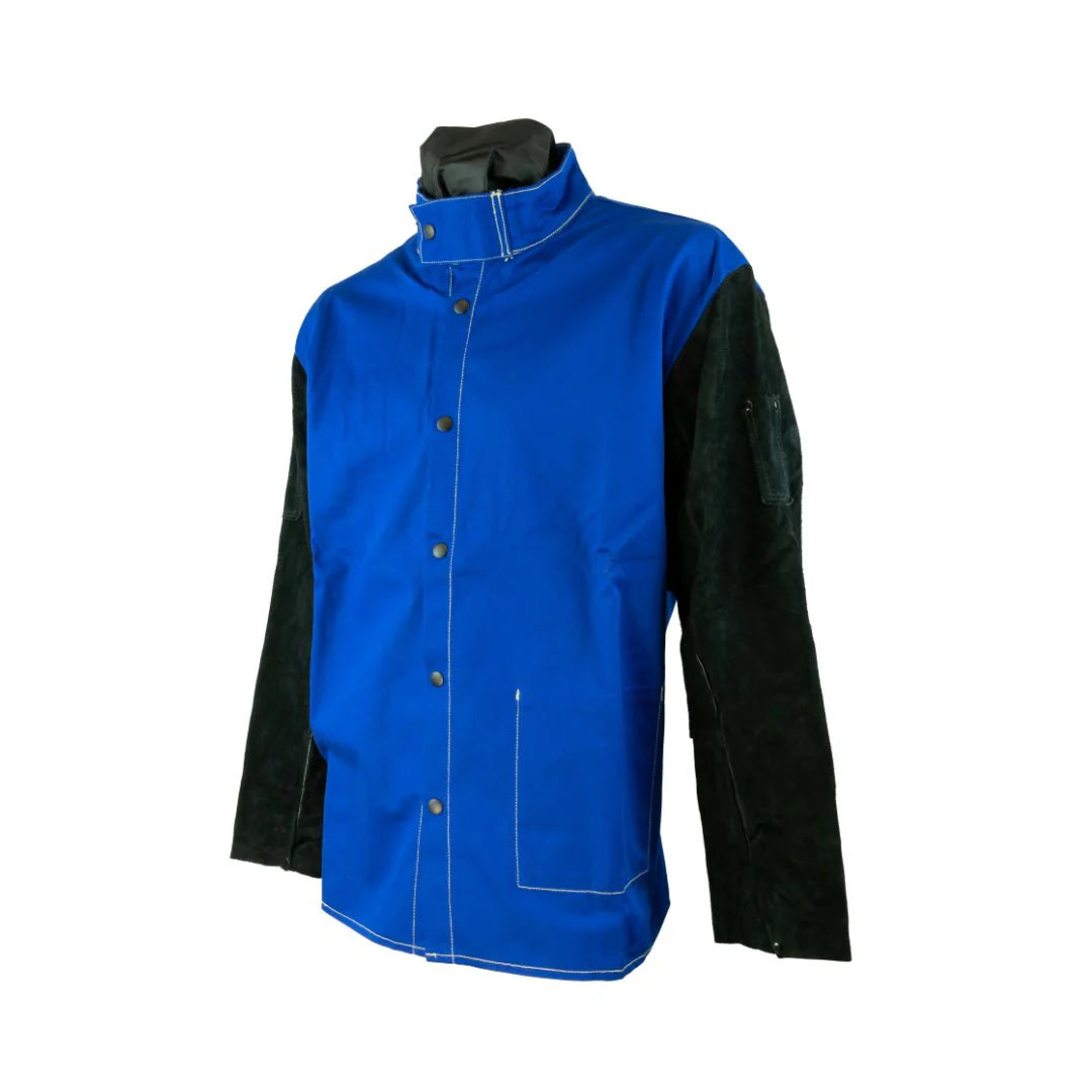 Powerweld FR Cotton and Leather Welding Jacket – Hybrid Flame Resistant Protection
