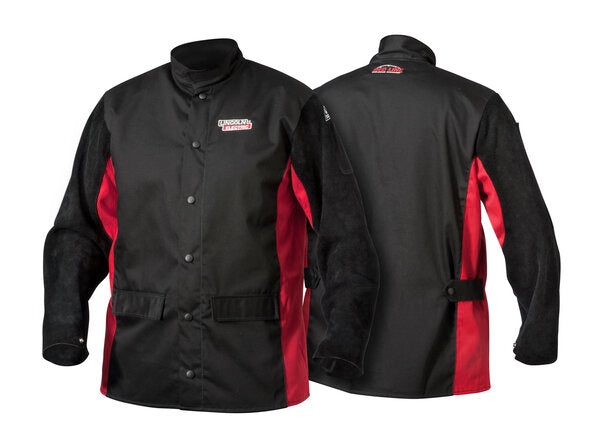 Lincoln Shadow Split Leather Sleeved Welding Jacket