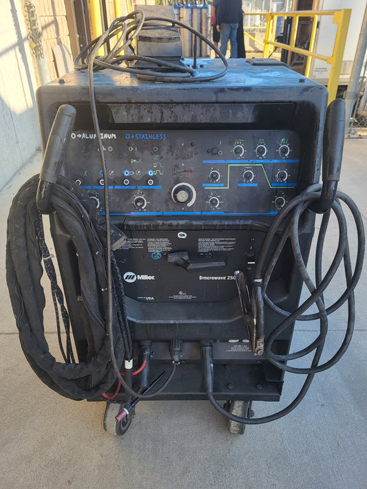 Used Miller Syncrowave® 250DX/350LX TIG/Stick Welder with Warranty