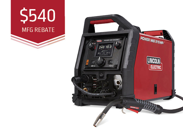 Lincoln POWER MIG 215 MPi Multi-Process Welder - SIMPLE, VERSATILE, RELIABLE