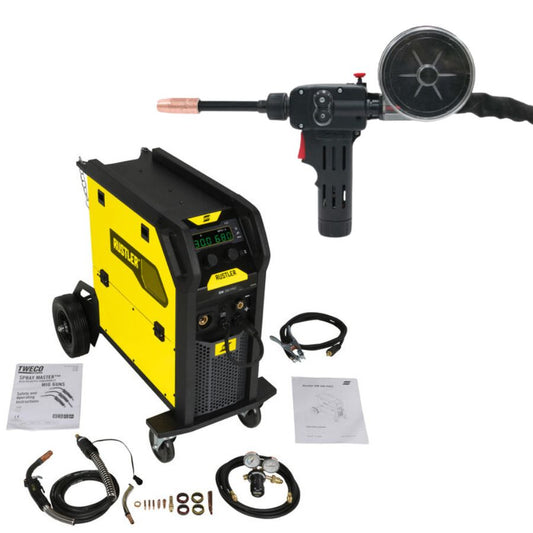 Rustler EM 280 PRO MIG/MAG Inverter + 200 Amp Tweco Spool Gun Combo