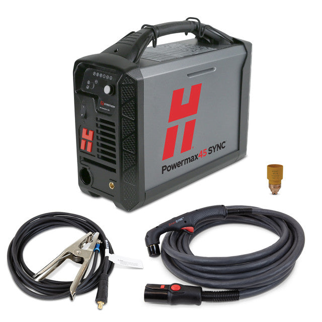 Hypertherm Powermax 45 SYNC Plasma Cutter w/ CPC Port, 20 ft. 75 Degree Handheld Torch 088562