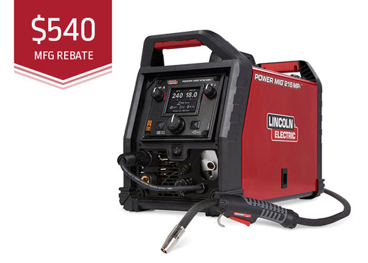 Lincoln POWER MIG 215 MPi Multi-Process Welder - SIMPLE, VERSATILE, RELIABLE