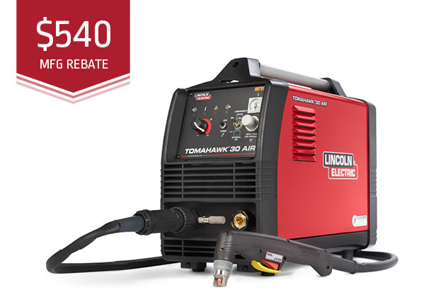 Lincoln Tomahawk® 30 Air Plasma Cutting System – Precision Cutting with a $540 Rebate!