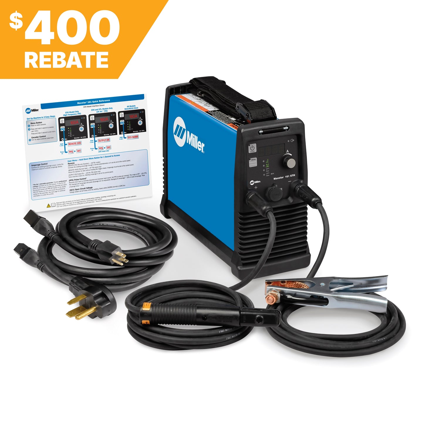 Maxstar® 161 STL TIG/Stick Welder – Compact, Portable, and Powerful