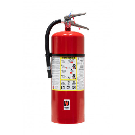 STRIKE FIRST 20LB ABC 10A120BC RATED FIRE EXTINGUISHER - Wall Bracket