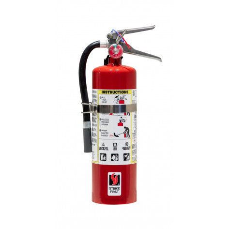 STRIKE FIRST 5LB ABC 3A40BC RATED FIRE EXTINGUISHER - Vehicle Bracket