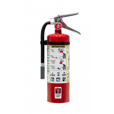 STRIKE FIRST 5LB ABC 3A40BC RATED FIRE EXTINGUISHER - Wall Bracket